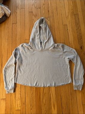 Baby blue Women's Cropped Hoodie